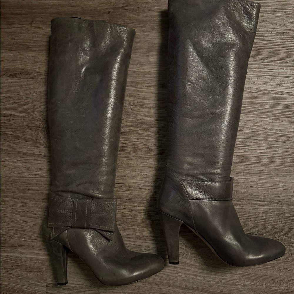 Leather boots